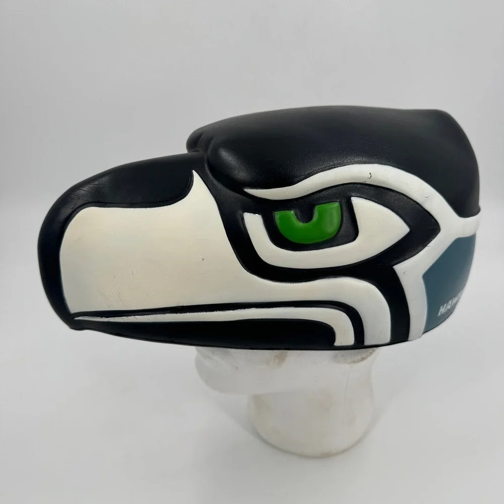 Foamheads Seattle Seahawks Hawkhead Hat Adult OSFM Blue Green‎ NFL Fan Gear